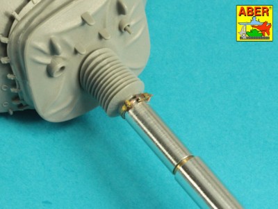 Aber 35 L-283 105mm M-68 barrel with thermal shroud for U.S. M48A5 or CM-11 (M48H) Tank (designed to be used with Dragon, Takom and Tamiya kits) 1/35