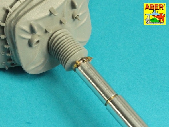 Aber 35 L-283 105mm M-68 barrel with thermal shroud for U.S. M48A5 or CM-11 (M48H) Tank (designed to be used with Dragon, Takom and Tamiya kits) 1/35