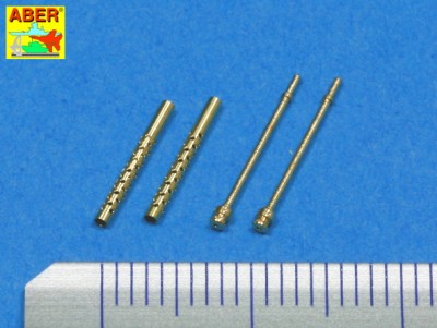 Aber A48012 Set of 2 barrels for Japanese 7,7 mm Type 97 aircraft machine guns. 1/48