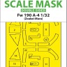 Art Scale 200-M32116 Focke-Wulf Fw-190A-4 wheels and canopy frame paint mask (inside and outside) 1/32