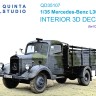 Quinta Studio QD35107 Mercedes-Benz L3000 (ICM) 3D Декаль интерьера кабины 1/35