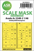 Art Scale 200-M48018 Arado Ar-234B-2 canopy frame paint masks (inside & outside) 1/48