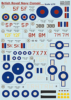 Print Scale 72-359 British Royal Navy Corsair (wet decals) 1/72