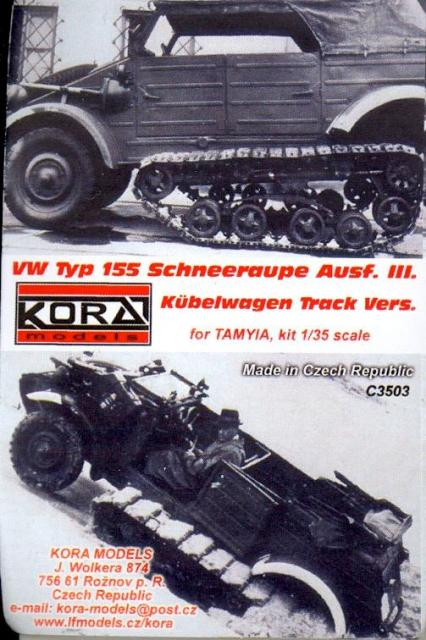 Kora Model C3503 VW Typ 155 Schneer Ausf.III Track vers. (TAM) 1/35