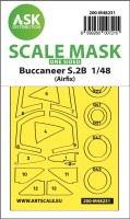 Art Scale 200-M48231 Blackburn Buccaneer S.2B wheels and canopy frame paint mask (outside only) 1/48