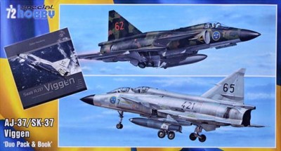 Special Hobby SH72411 1/72 AJ-37/SK-37 Viggen 'Duo Pack&amp;Book'
