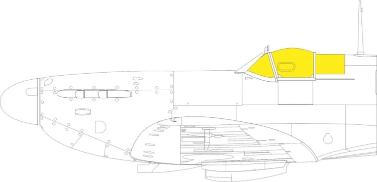 Eduard EX914 Mask Spitfire Mk.V TFace (EDU) 1/48