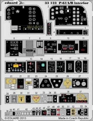 Eduard 33123 P-61A/B interior S.A. 1/32