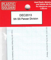 Plastic Soldier DEC2013 Decal Set 5th SS Panzer Division (1:72)