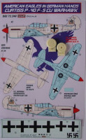 Kora Model DEC72248 Curtiss P-40 F-5 Warhawk (Luftwaffe) декали декали 1/72