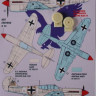 Kora Model DEC72248 Curtiss P-40 F-5 Warhawk (Luftwaffe) декали декали 1/72