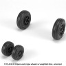 Armory ARAW32502 Saab JAS-39 "Gripen" wheels with weighted tires, early 1/32