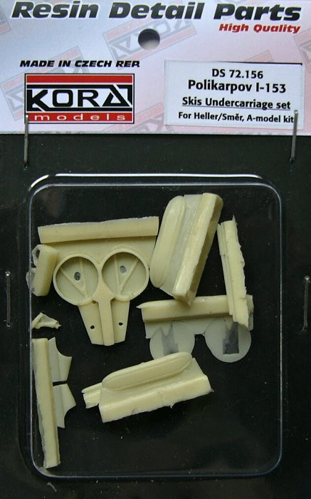 Kora Model DS72156 Polikarpov I-153 Skis Undercarriage set 1/72