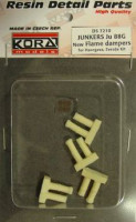 Kora Model DS7210 Junkers Ju 88G New Flame dampers (HAS/ZVE) 1/72