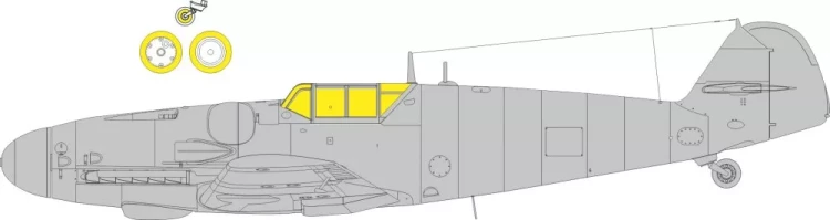 Eduard CX687 Mask Bf 109G-6 classic canopy (EDU) 1/72