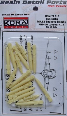 Kora Model DSM72013 TER racks Mk.82 Snakeye bombs (A-7A) 1/72