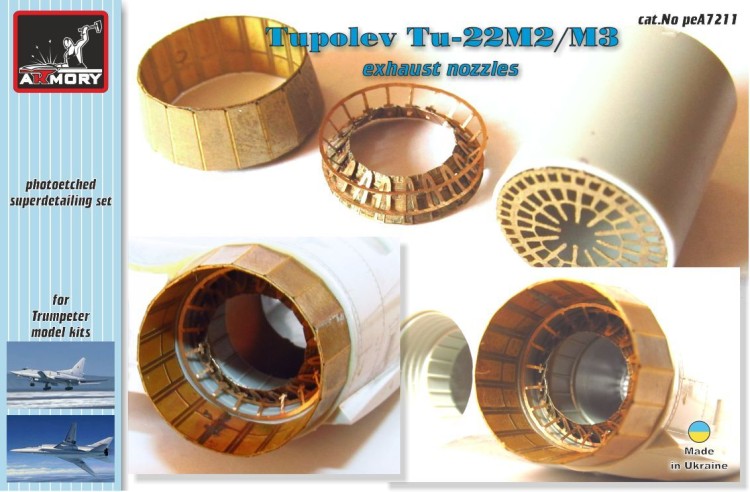 Armory ARPEA7211 Tupolev Tu-22M2/M3 exhaust nozzles 1/72