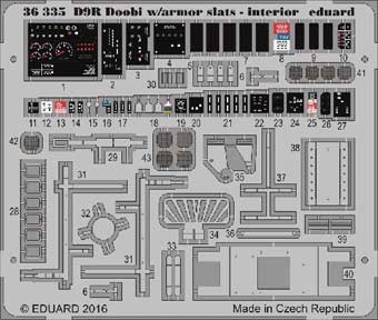 Eduard 36335 D9R Doobi w/ armor slats - interior 1/35