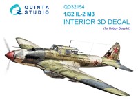 Quinta studio QD32154 Ил-2М3 (Hobby Boss) 3D Декаль интерьера кабины 1/32
