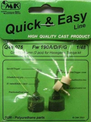 CMK Q48076 Fw 190A/ D/F/ G control column for Ed. kit 2pcs 1/48
