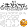KV Models 48073 F-4B/EJ/F/S/G/N / RF-4E/EJ Phantom II / FGR Mk.2 / FG Mk.1 (HASEGAWA #07441, #07419, #07437, #07483, #07484, #07487, #07490, #07496, #07476, #07475, #07396, #07392, #07355, #09970, #09586, #09923, #09672, #09883, #09831, #P15, #07210 / REV