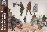Waterloo 1815 WLAP037 WWII Italian Tank and Vehicle Drivers and Crew and Artillery Crew 1/72