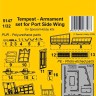 CMK SP5147 Tempest - Armament set for Port Side Wing 1/32