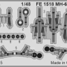 Eduard FE1518 MH-60L seatbelts STEEL (ICM) 1/48