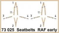 Eduard 73025 Seatbelts RAF early SUPER FABRIC
