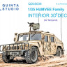 Quinta studio QD35039 для семейства HUMVEE (Tamiya) 3D Декаль интерьера кабины 1/35