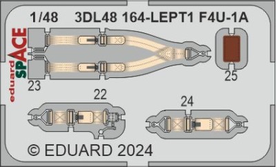 Eduard 3DL48164 F4U-1A SPACE (MAGIC F.) 1/48