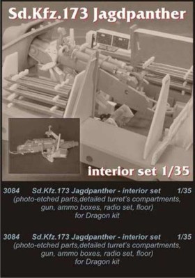 CMK 3084 Sd. Kfz.173 Jagdpanther-interior set for Drag. 1/35