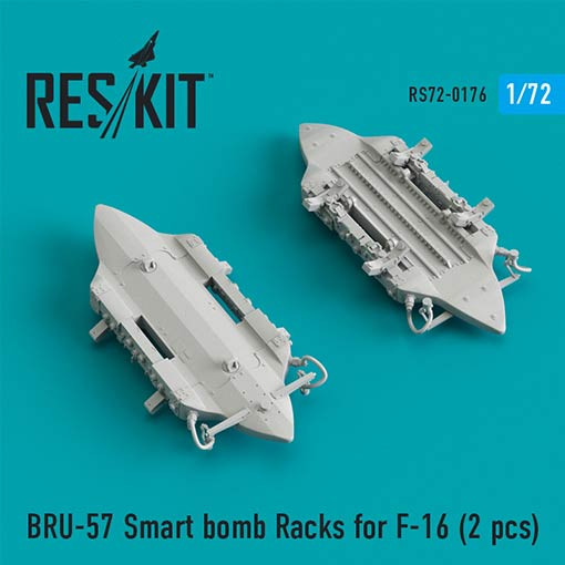 Reskit RS72-0176 BRU-57 Smart bomb Racks for F-16 (2 pcs) 1/72