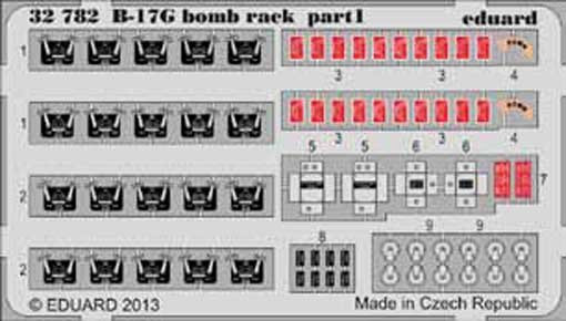 Eduard 32782 B-17G bomb rack