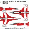 Model Maker Decals MD48240 Danish General-Dynamics F-16AM Fighting Falcon 800 Years of Dannebrog 1/48