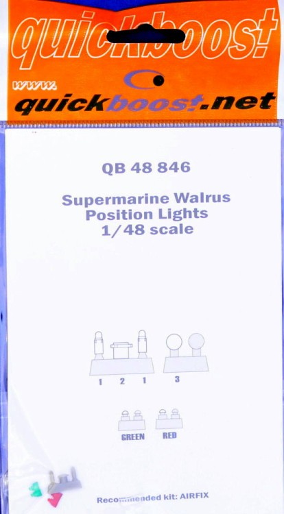 Quickboost QB48846 Supermarine Walrus position lights (AIRFIX) 1/48