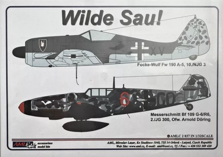 AML AMLC32037 Decals Fw 190A-5 & Bf 109 G-6/R6 1/32