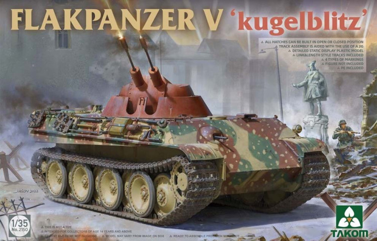 Takom 2150 Flakpanzer V Kugelblitz 1/35