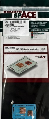 Eduard 3DL32046 MC.200 Saetta seatbelts SPACE (ITAL) 1/32