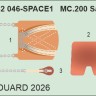 Eduard 3DL32046 MC.200 Saetta seatbelts SPACE (ITAL) 1/32