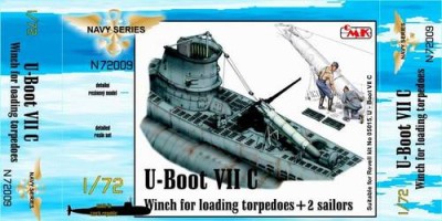 CMK N72009 U-Boot VII Winch for loading torpedoes for REV 1/72