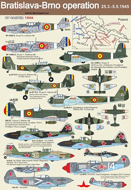 DP Casper DPC72054 Bratislava-Brno operation 25.3.- 5.5.1945 1/72