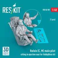 Reskit F48088 Rafale (C, M) male pilot sitting (1 pc.) 1/48