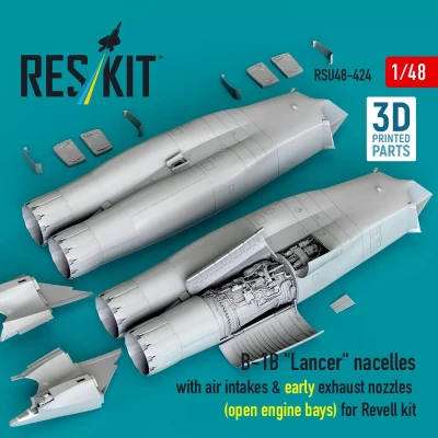 Reskit U48424 B-1B 'Lancer' nacelles early (open eng.bay) 1/48