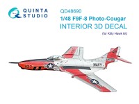 Quinta studio QD48690 F9F-8P Photo-Cougar (Kitty Hawk) 1/48