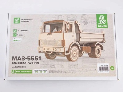 Baumi 11015 МАЗ-5551 самосвал ранний (клей в комплекте) 1/35