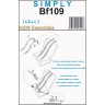 HGW 148443 Seatbelts Bf 109 (SIMPLY) 1/48