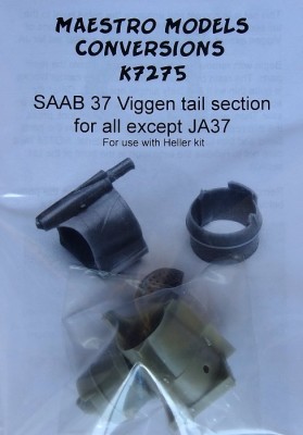 Maestro Models MMCK-7275 1/72 SAAB 37 Viggen tail section (HELLER)
