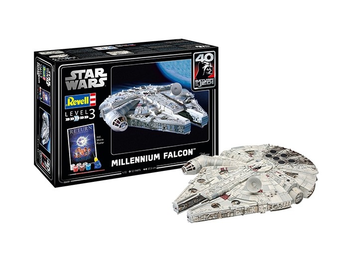 Revell 05659 Gift Set 'Millennium Falcon' RotJ 40th 1/72