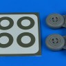 Aires 4801 Spitfire Mk.IX wheels (4-spoke) & paint masks 1/48